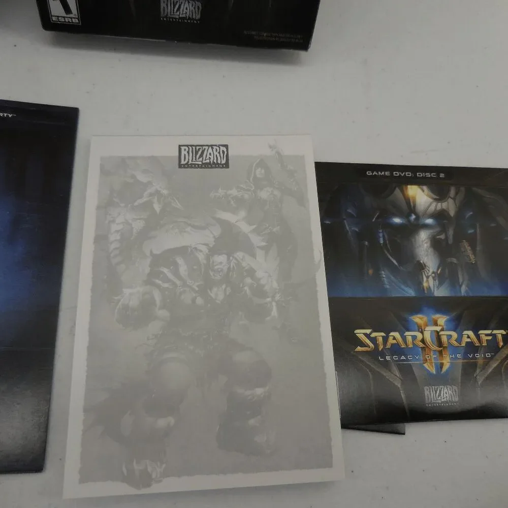 Lot of 2 StarCraft II PC Games Wings of Liberty & Legacy of the Void Big Box‎